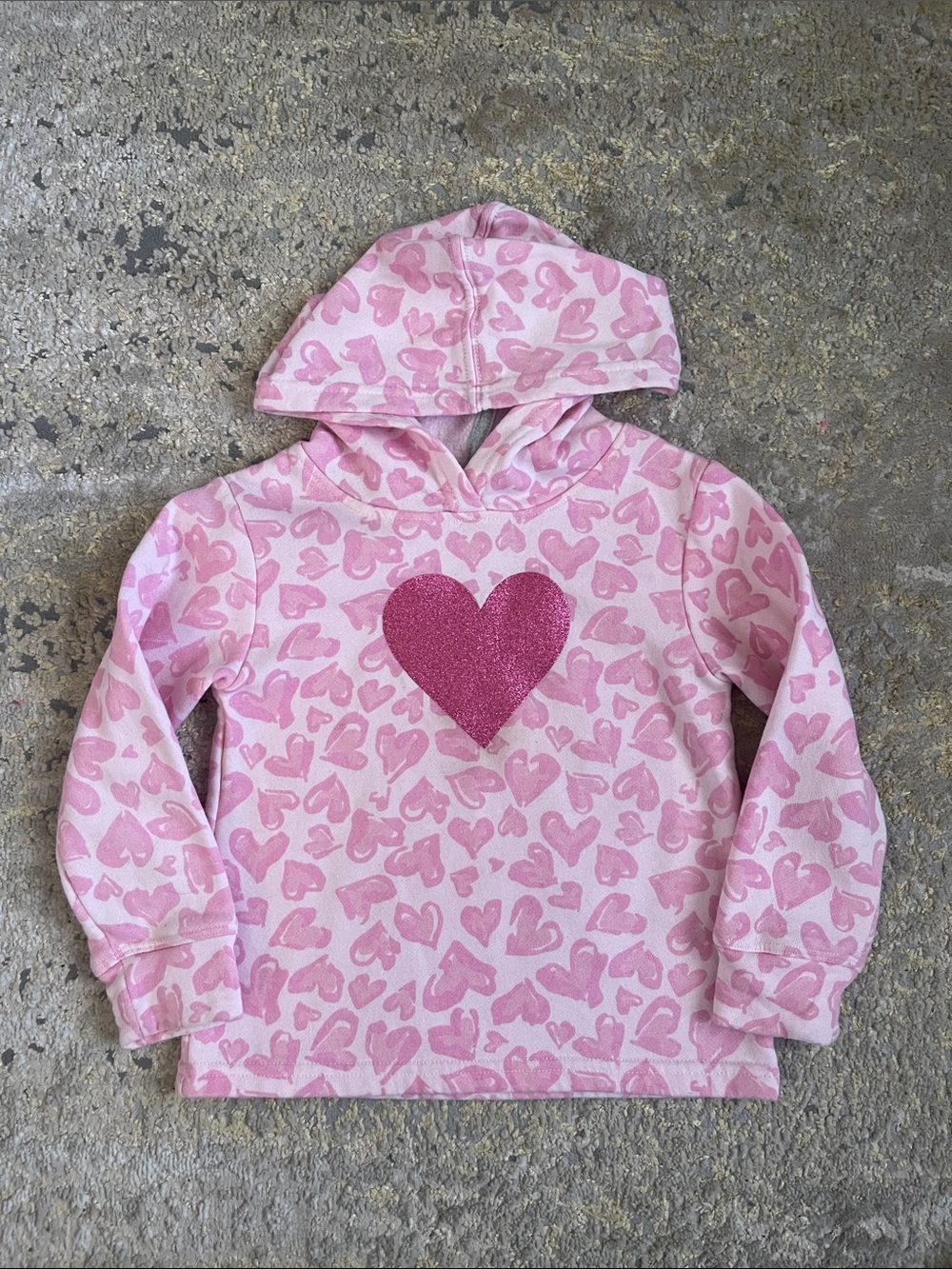 Pink heart hoodie